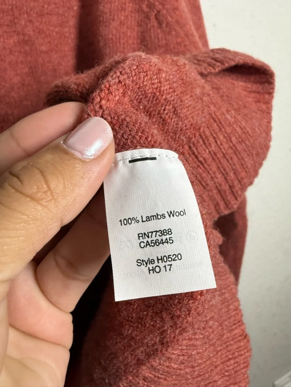 J Crew 100% Lambs Wool Crew Neck Long Sleeve Top Size Medium
